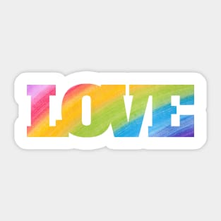 Rainbow love | LGBTQ+ Sticker